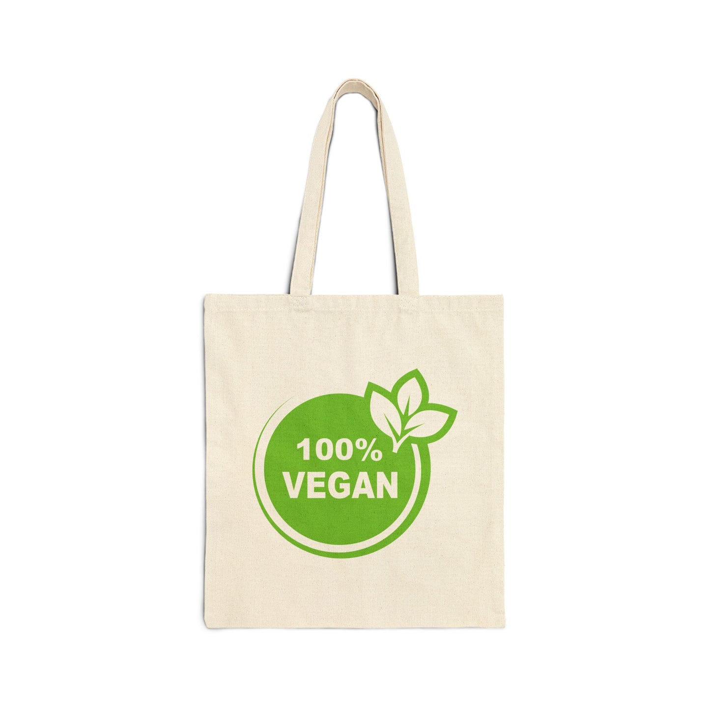 100% Vegan Cotton Canvas Tote Bag – Eco-Friendly Grocery & Market Bag