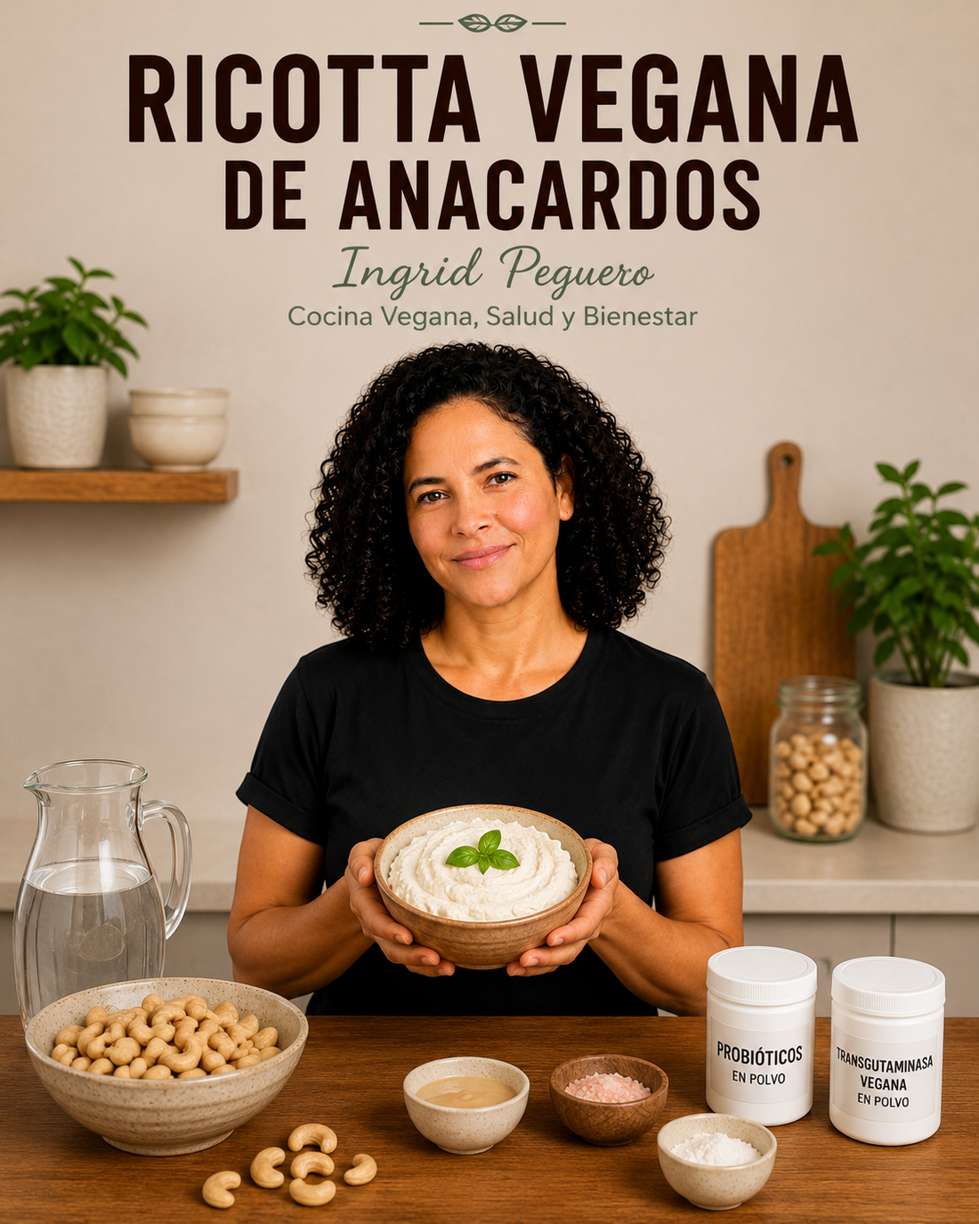 Ricotta Vegana de Anacardos Fermentada