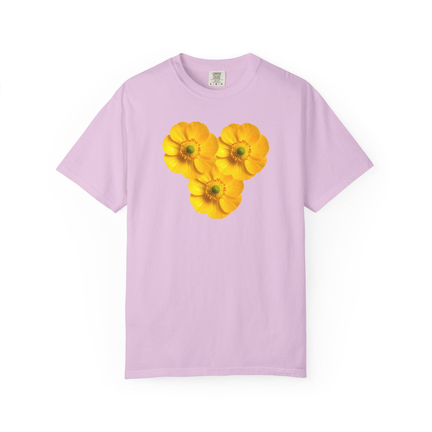 Yellow Floral Heart T-Shirt