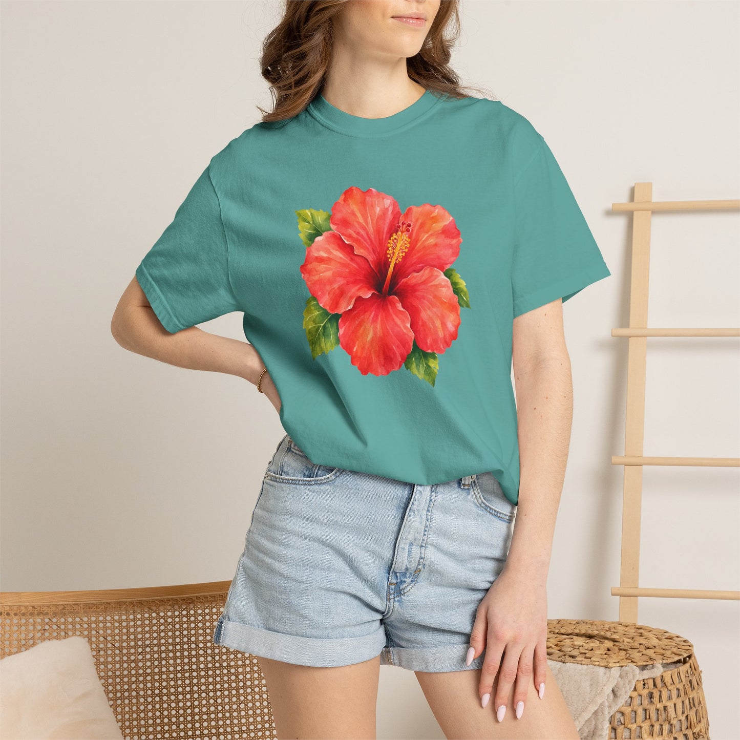 Hibiscus Bloom T-Shirt — Tropical Floral Tee