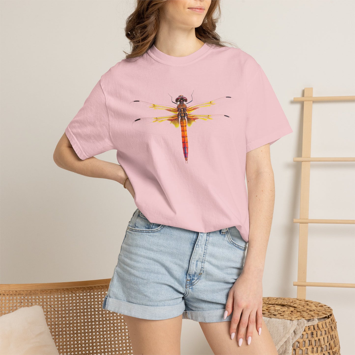 Dragonfly Art T-Shirt — Vibrant Watercolor Dragonfly Graphic Tee