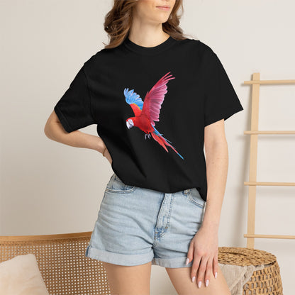 Parrot Flight T-Shirt — Colorful Macaw Graphic Tee