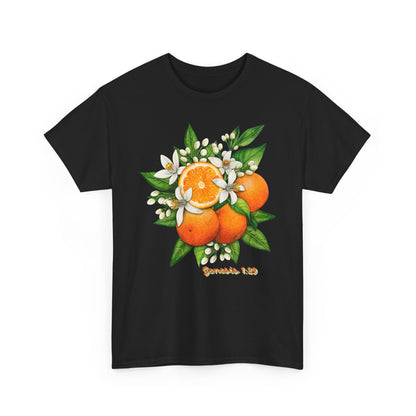 Orange Blossom Tee — Genesis 1:29 Fruit Illustration Shirt