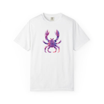 Watercolor Crab T-Shirt — Coastal Beach Vibes Graphic Tee