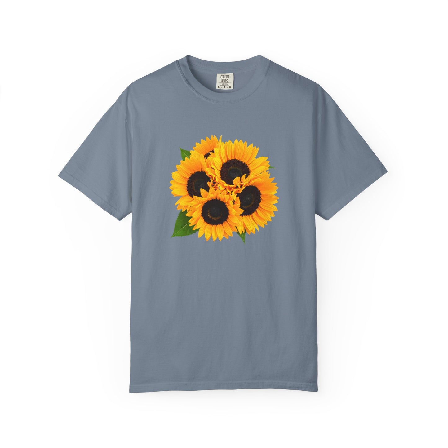 Sunflower Trio T-Shirt — Bright Floral Graphic Tee