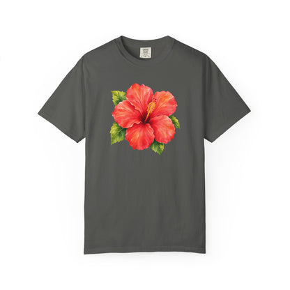 Hibiscus Bloom T-Shirt — Tropical Floral Tee