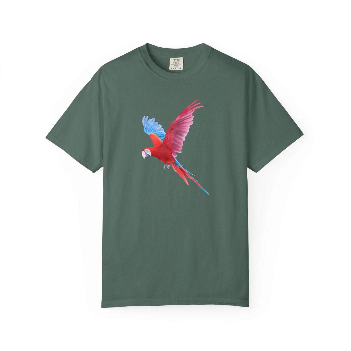 Parrot Flight T-Shirt — Colorful Macaw Graphic Tee