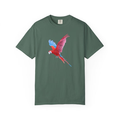 Parrot Flight T-Shirt — Colorful Macaw Graphic Tee