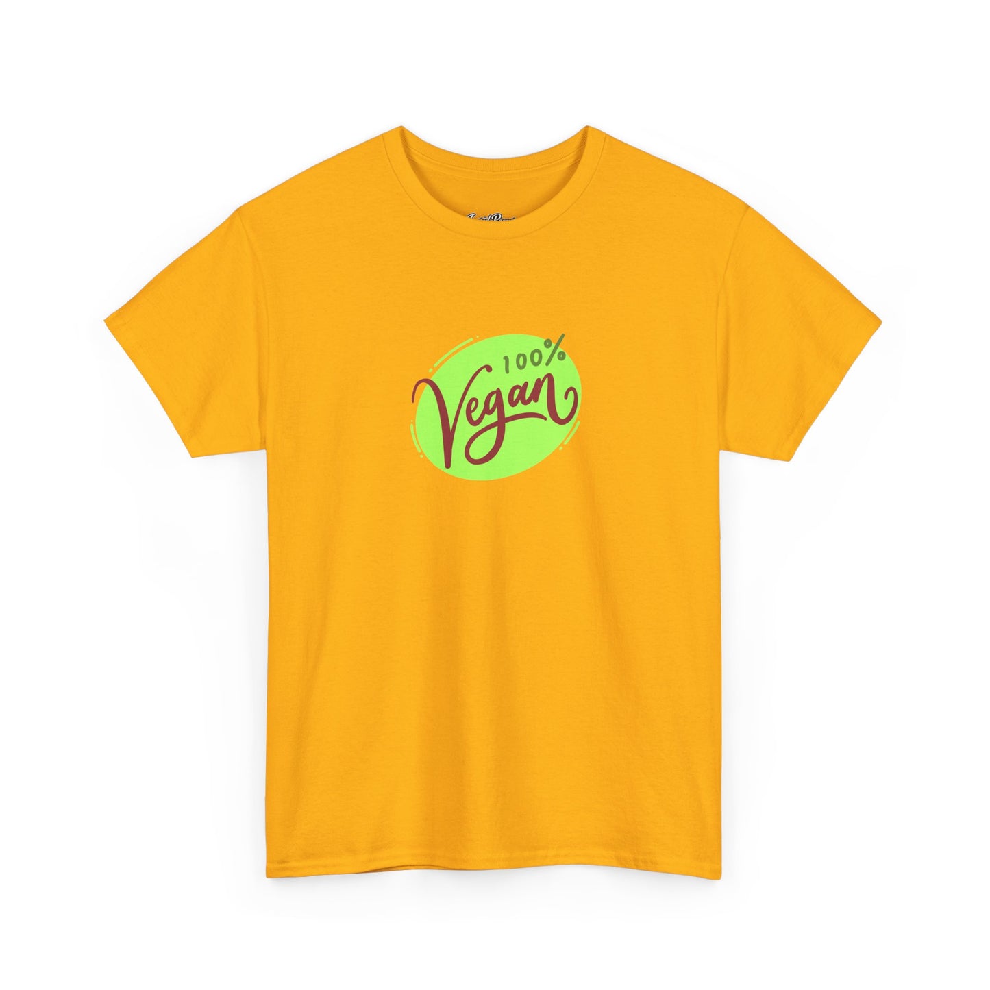 Vegan Tee — 100% Vegan Green Badge T-Shirt