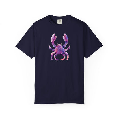 Watercolor Crab T-Shirt — Coastal Beach Vibes Graphic Tee