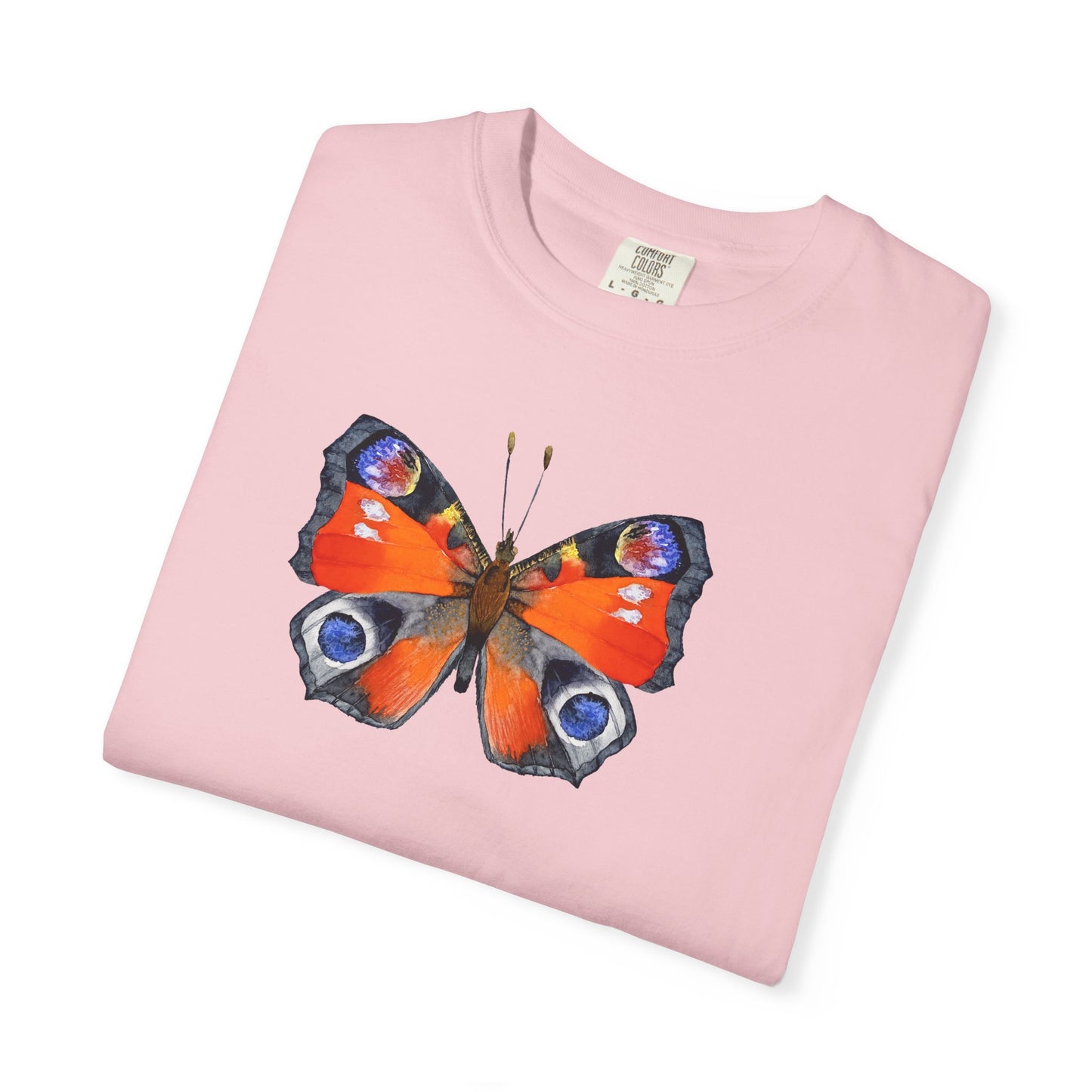 Butterfly Graphic T-Shirt — Peacock Eye Floral Tee