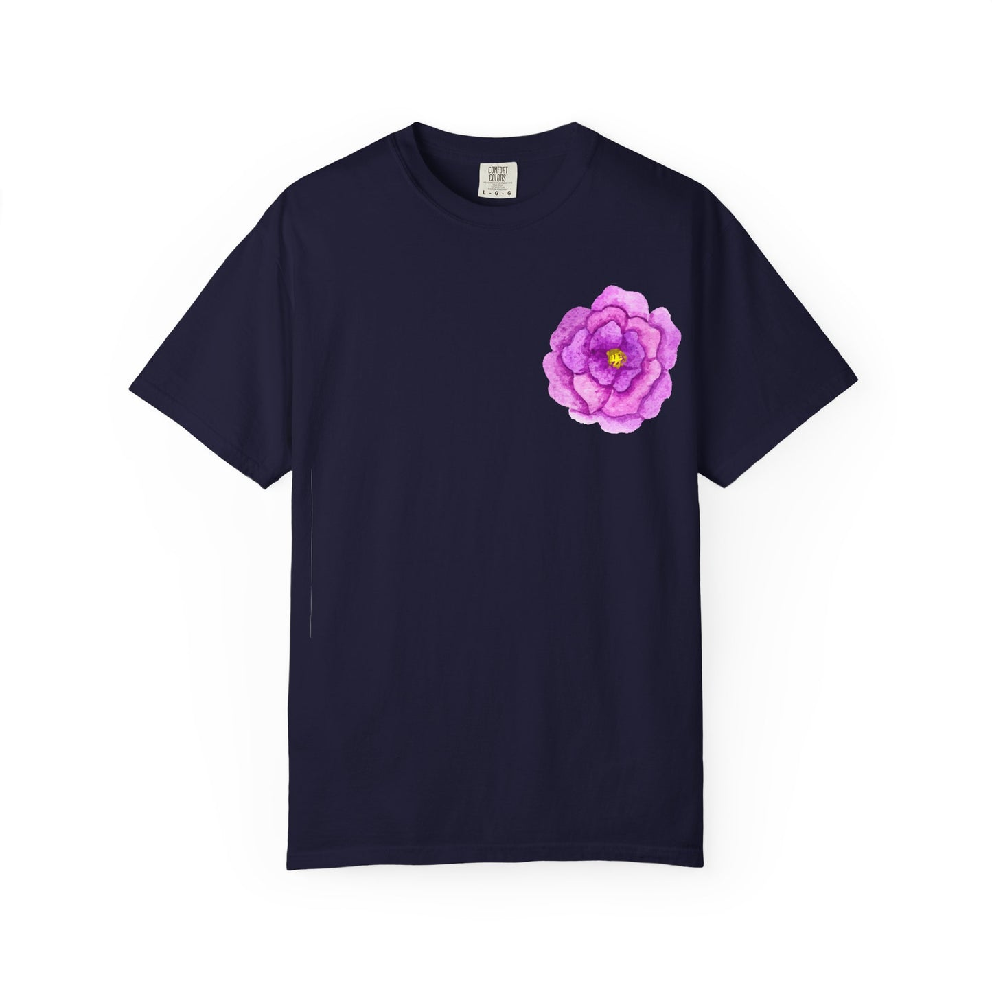 Floral Watercolor Chest Rose T-Shirt