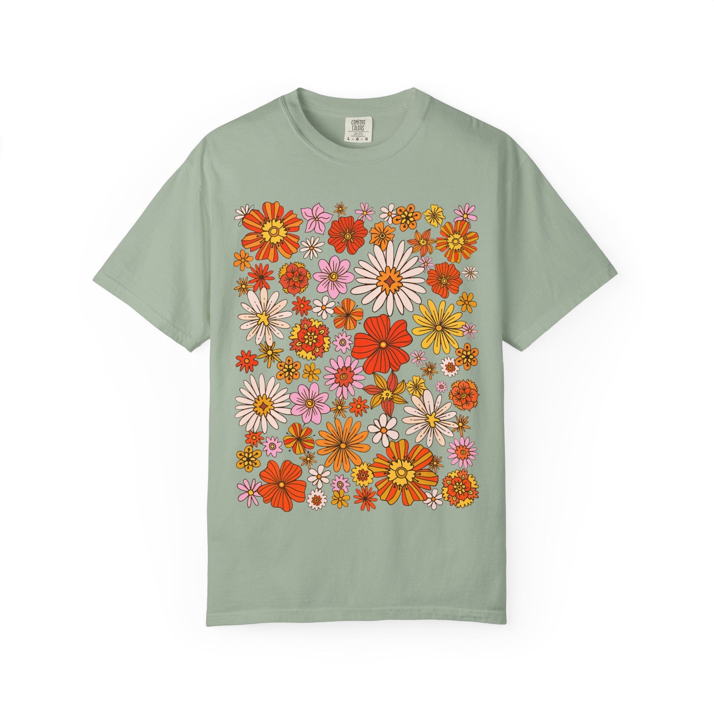 Floral Bouquet Tee — Retro Wildflower Print T-Shirt