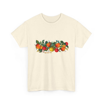 T-Shirt — Genesis 1:29 Watercolor Orange Grove Graphic Tee