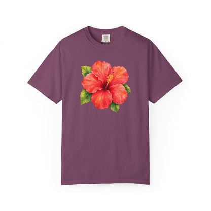 Hibiscus Bloom T-Shirt — Tropical Floral Tee