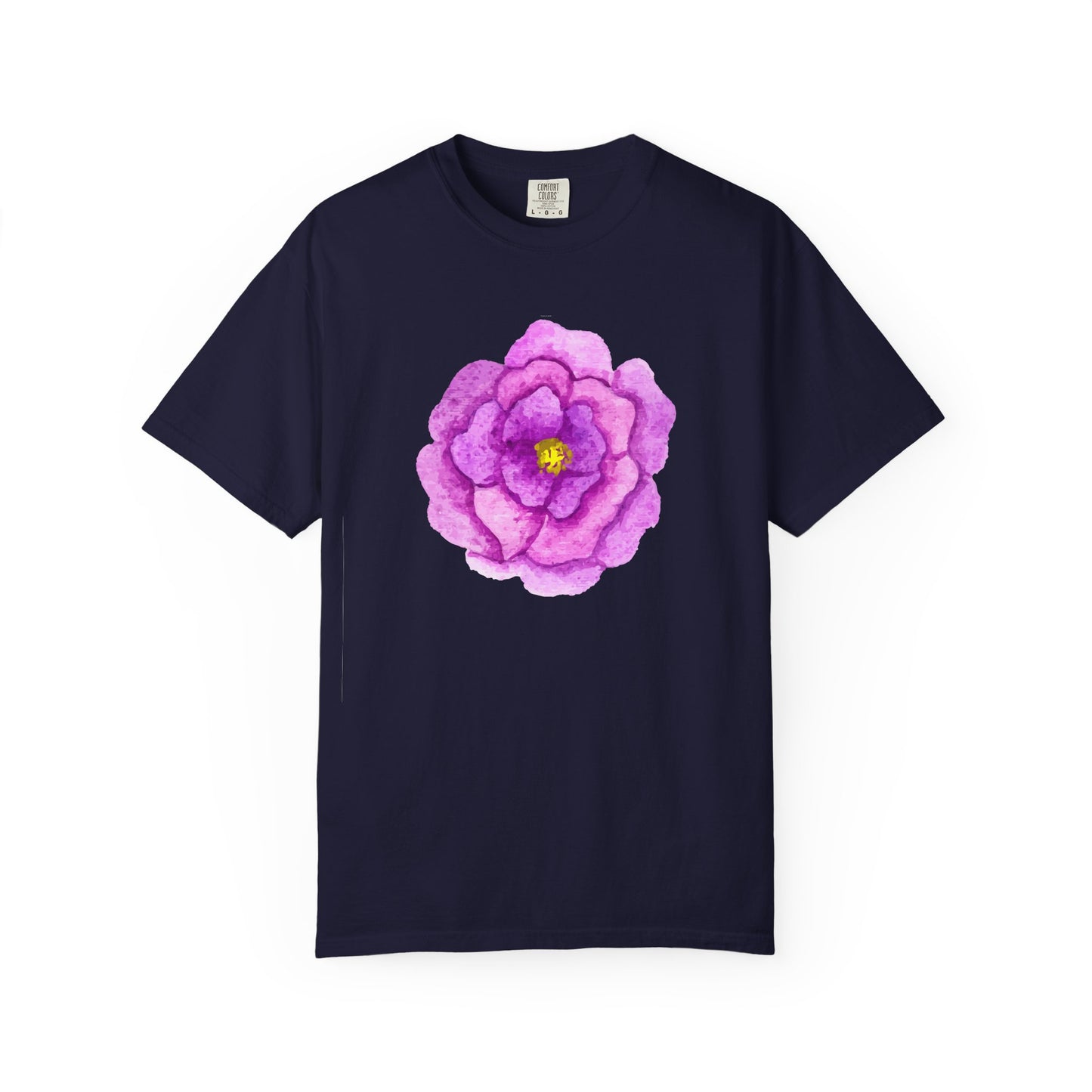 Floral Watercolor Chest Rose T-Shirt