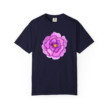 Floral Watercolor Chest Rose T-Shirt