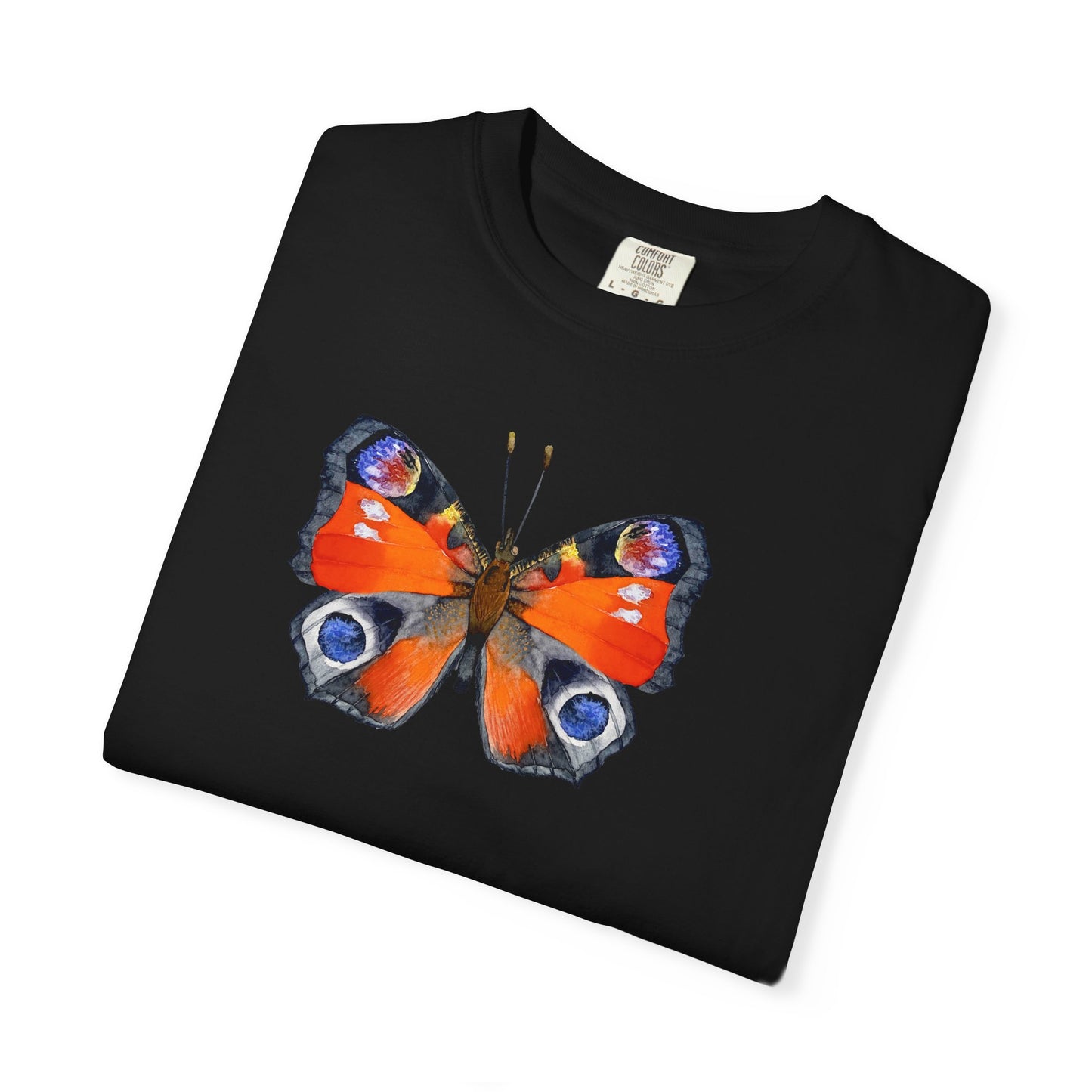 Butterfly Graphic T-Shirt — Peacock Eye Floral Tee