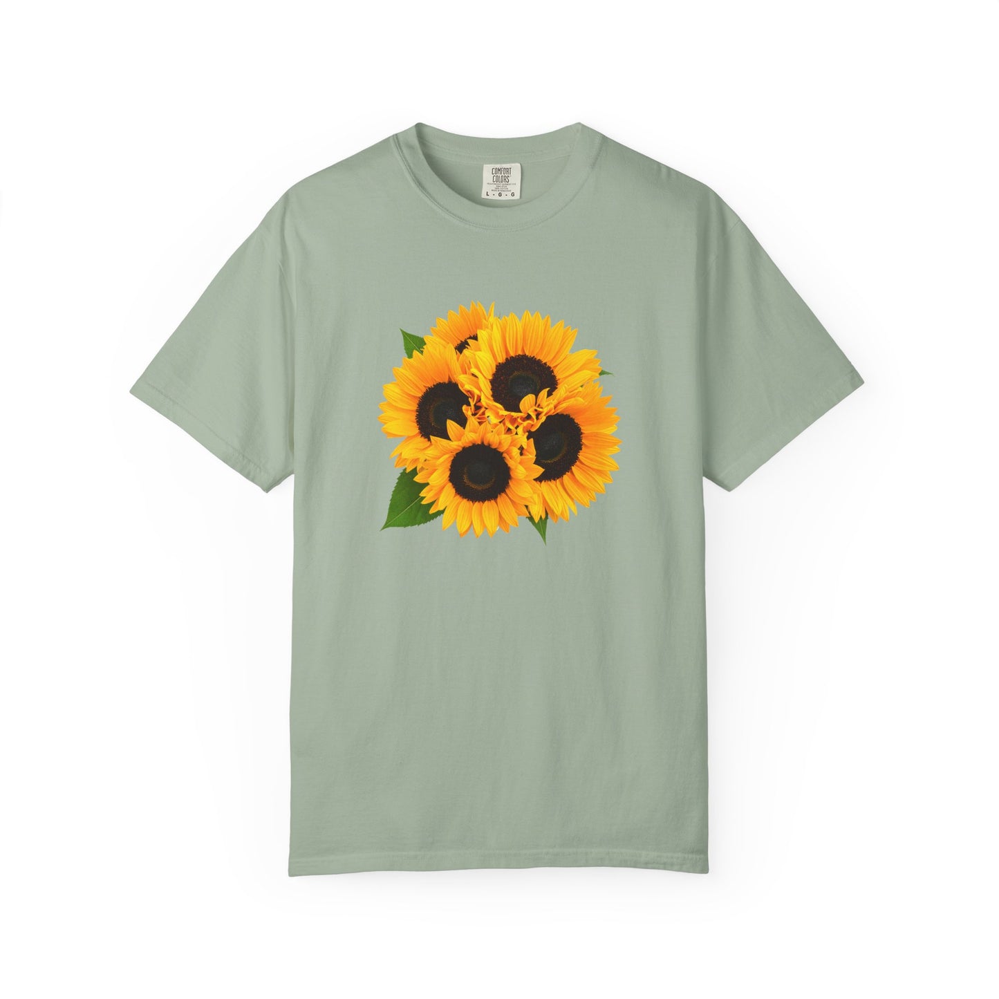 Sunflower Trio T-Shirt — Bright Floral Graphic Tee