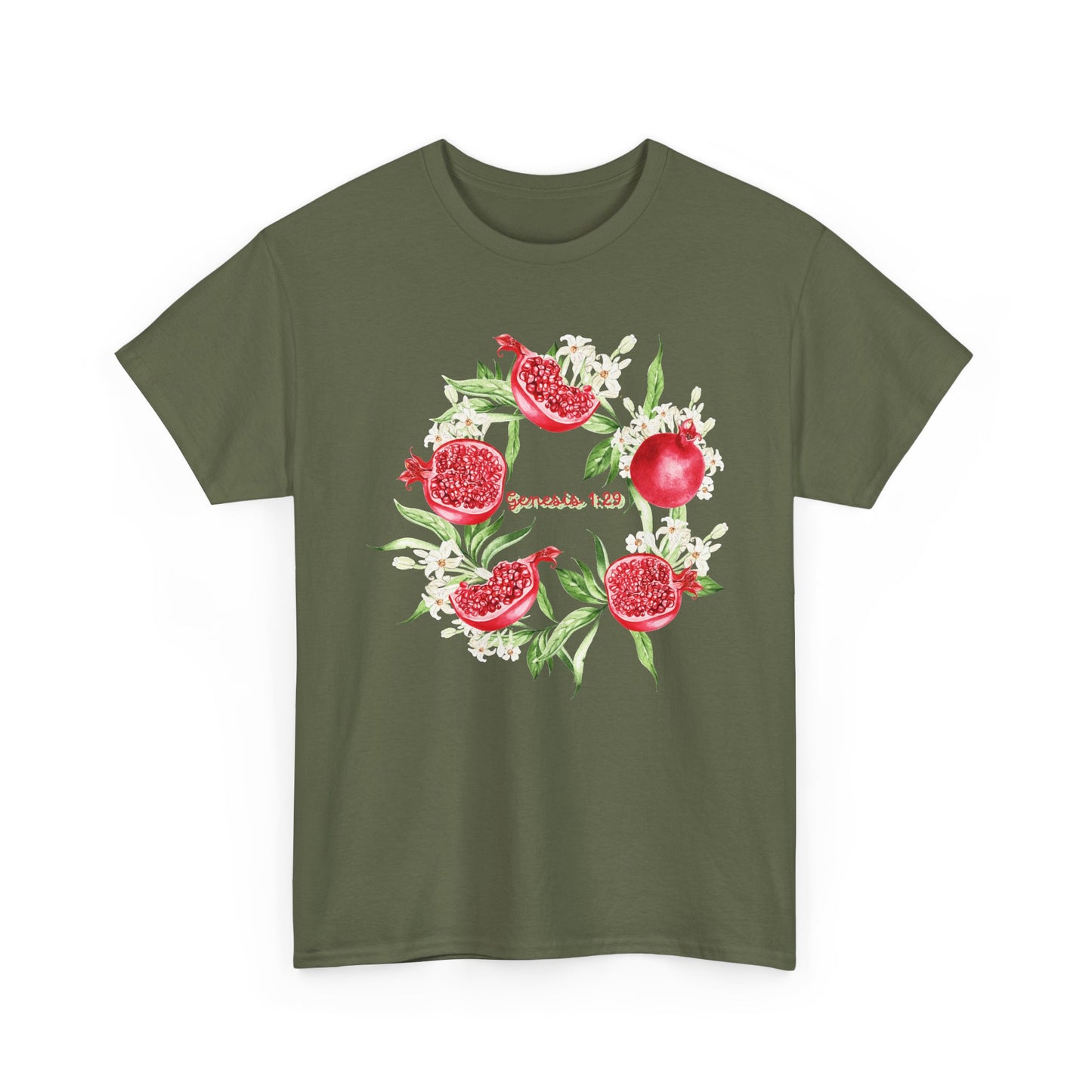 Pomegranate Watercolor Tee — Jeremiah 29:11 Inspirational Bible Verse Shirt