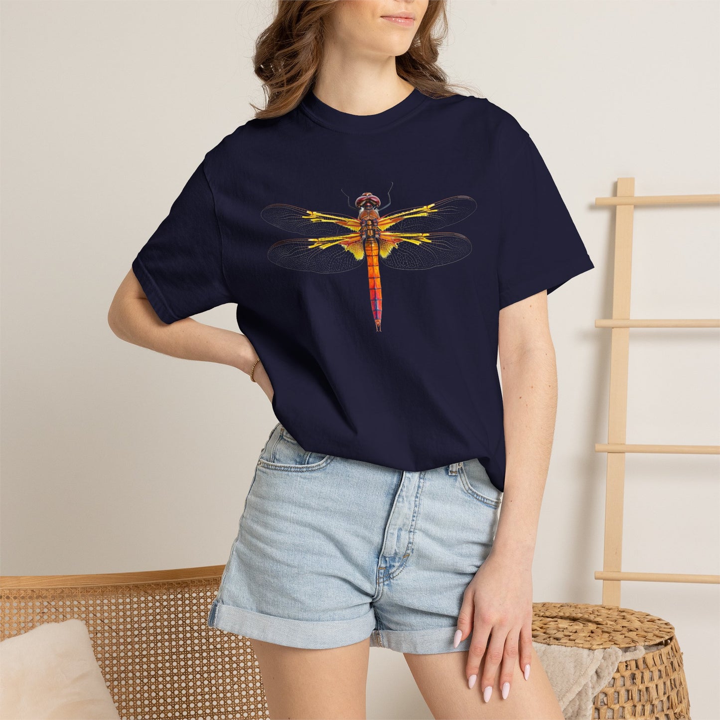 Dragonfly Art T-Shirt — Vibrant Watercolor Dragonfly Graphic Tee