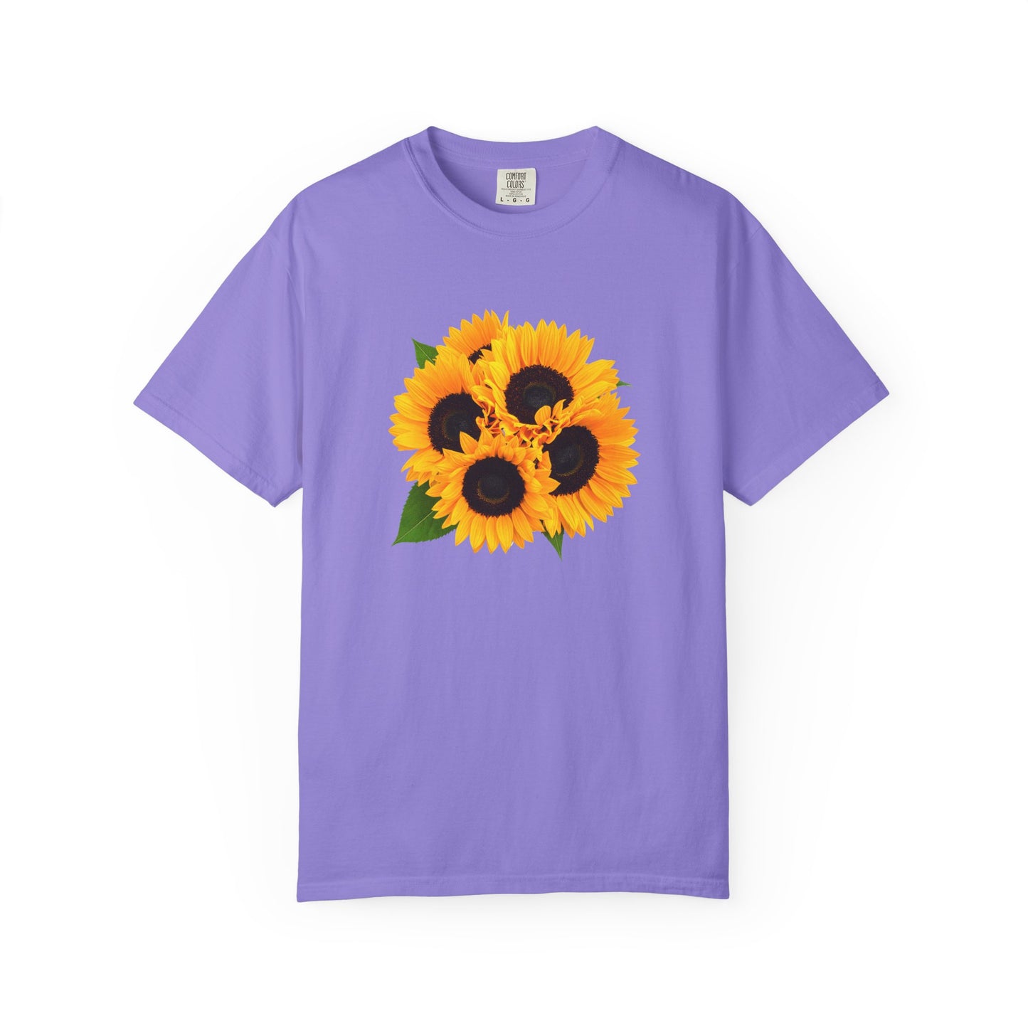 Sunflower Trio T-Shirt — Bright Floral Graphic Tee