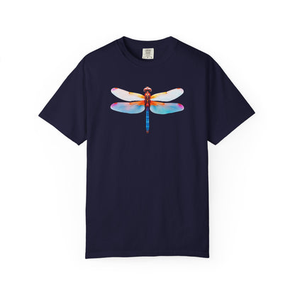 Dragonfly Watercolor T-Shirt — Colorful Nature Graphic Tee