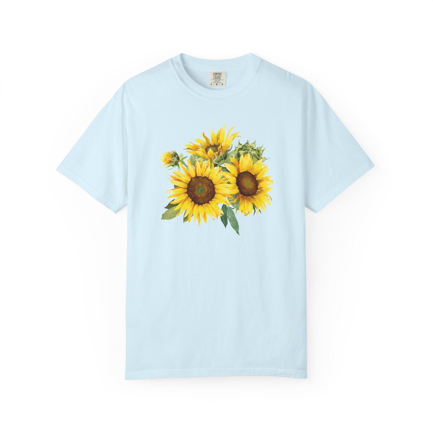 Sunflower Floral T-Shirt — Vintage Yellow Sunflower Graphic Tee
