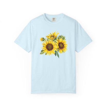 Sunflower Floral T-Shirt — Vintage Yellow Sunflower Graphic Tee
