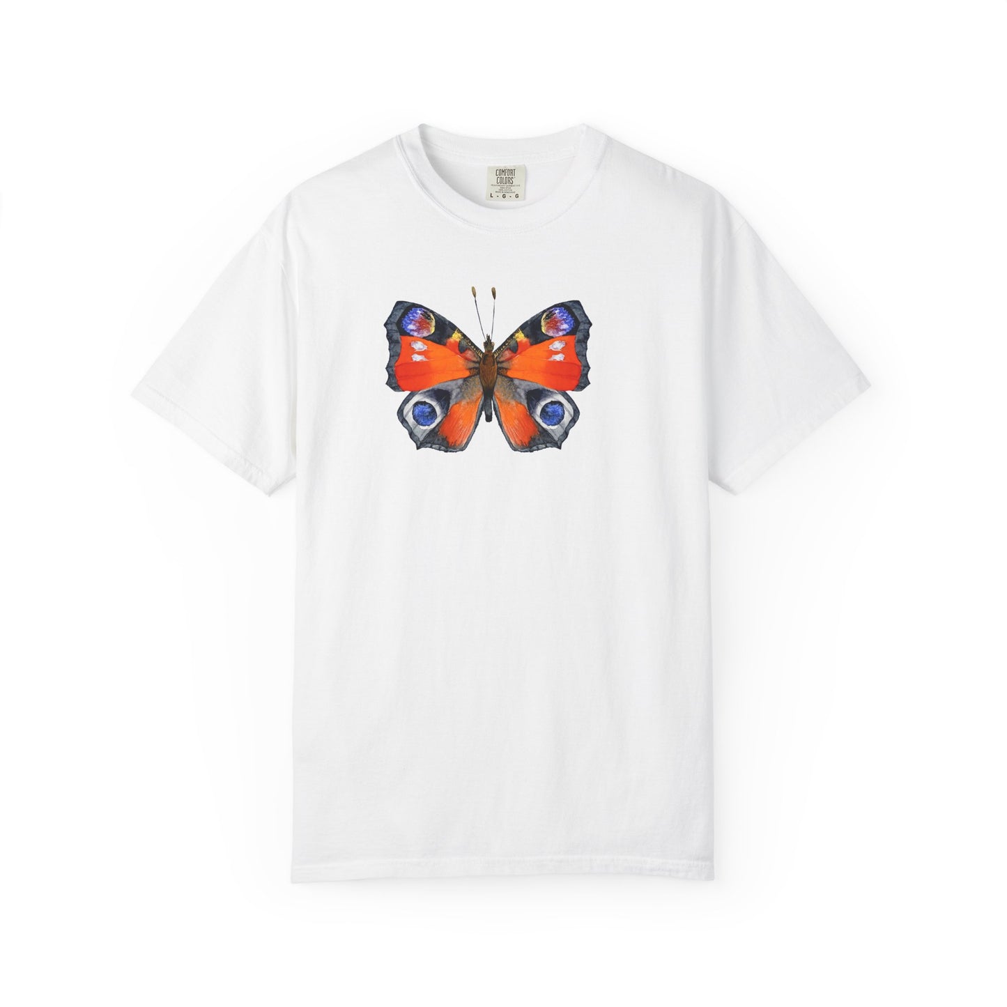 Butterfly Graphic T-Shirt — Peacock Eye Floral Tee