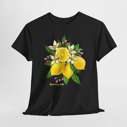 Lemon Blossom Tee — Botanical Citrus Graphic T‑Shirt (Genesis 1:29)
