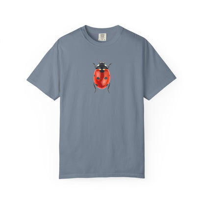Ladybug With Top Hat T-Shirt — Whimsical Insect Graphic Tee