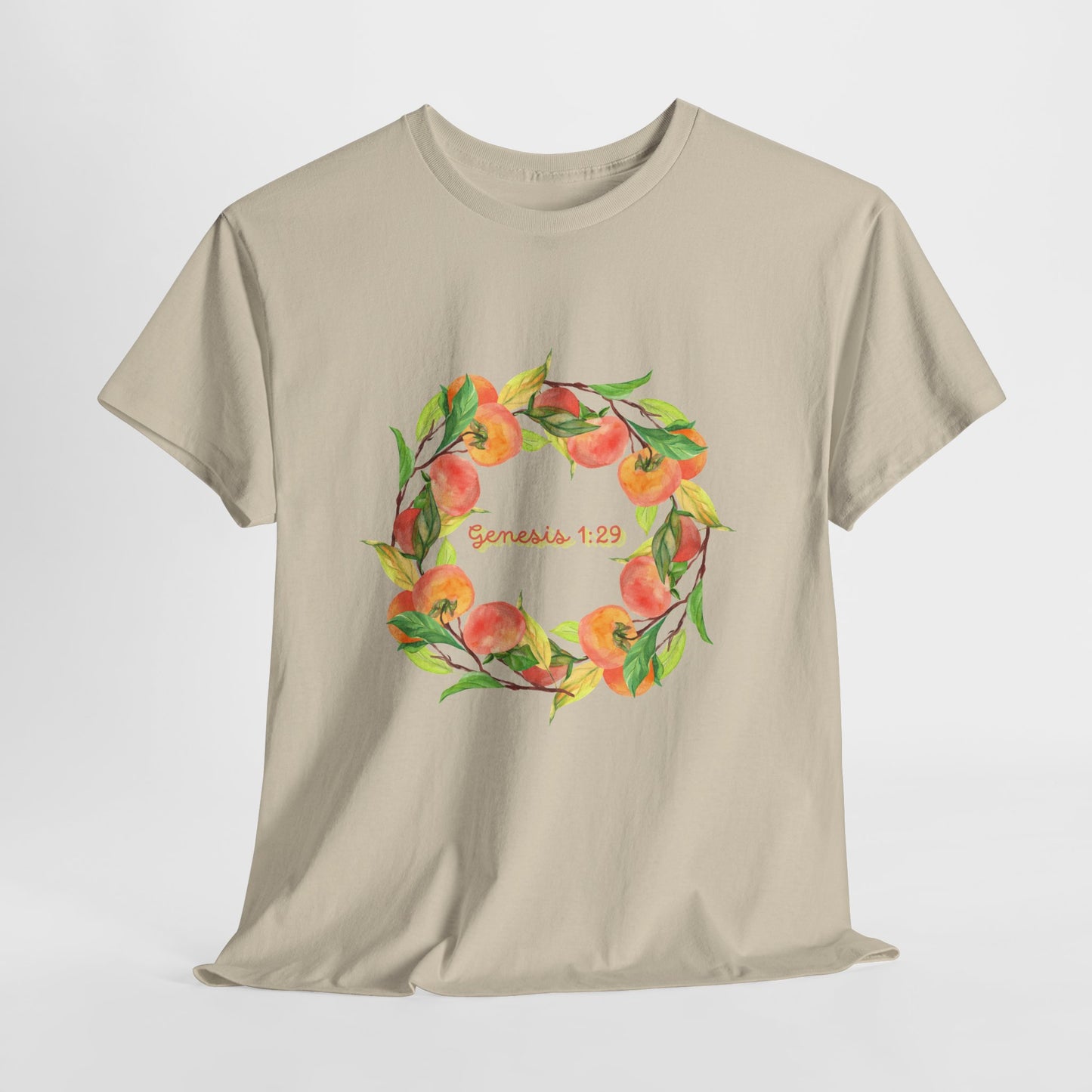 Peaches Wreath T‑Shirt — Jeremiah 29:11 Inspirational Christian Tee