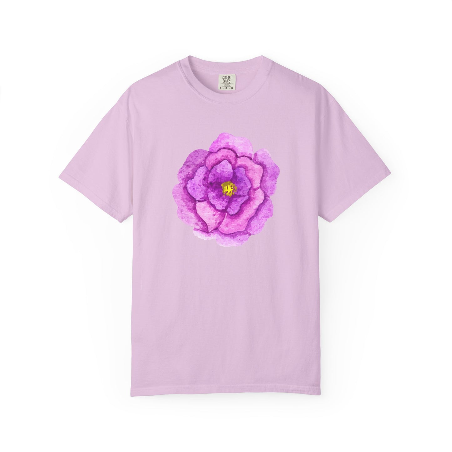 Floral Watercolor Chest Rose T-Shirt