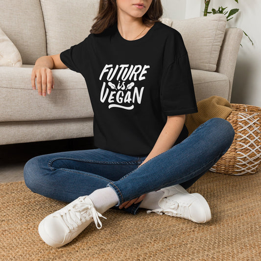 Future Is Vegan T-Shirt — Plant-Based Slogan Tee for Vegans & Allies