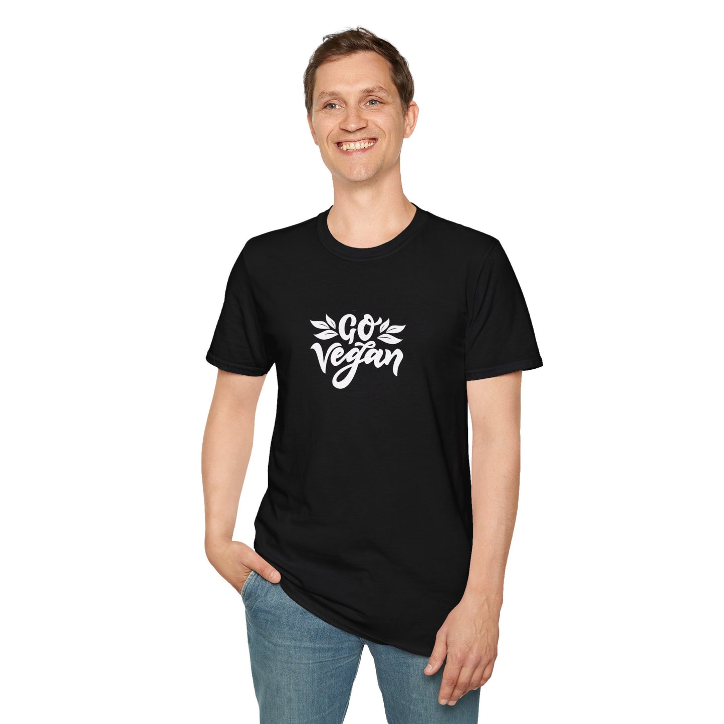 Go Vegan T-Shirt — Plant-Based Message Tee for Vegans & Animal Lovers