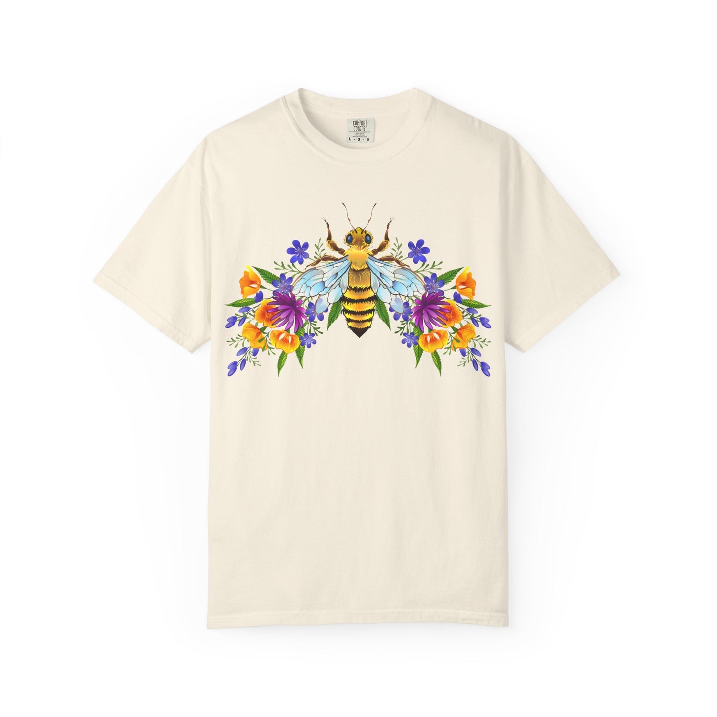 Bee & Wildflower T-Shirt — Floral Honeybee Graphic Tee