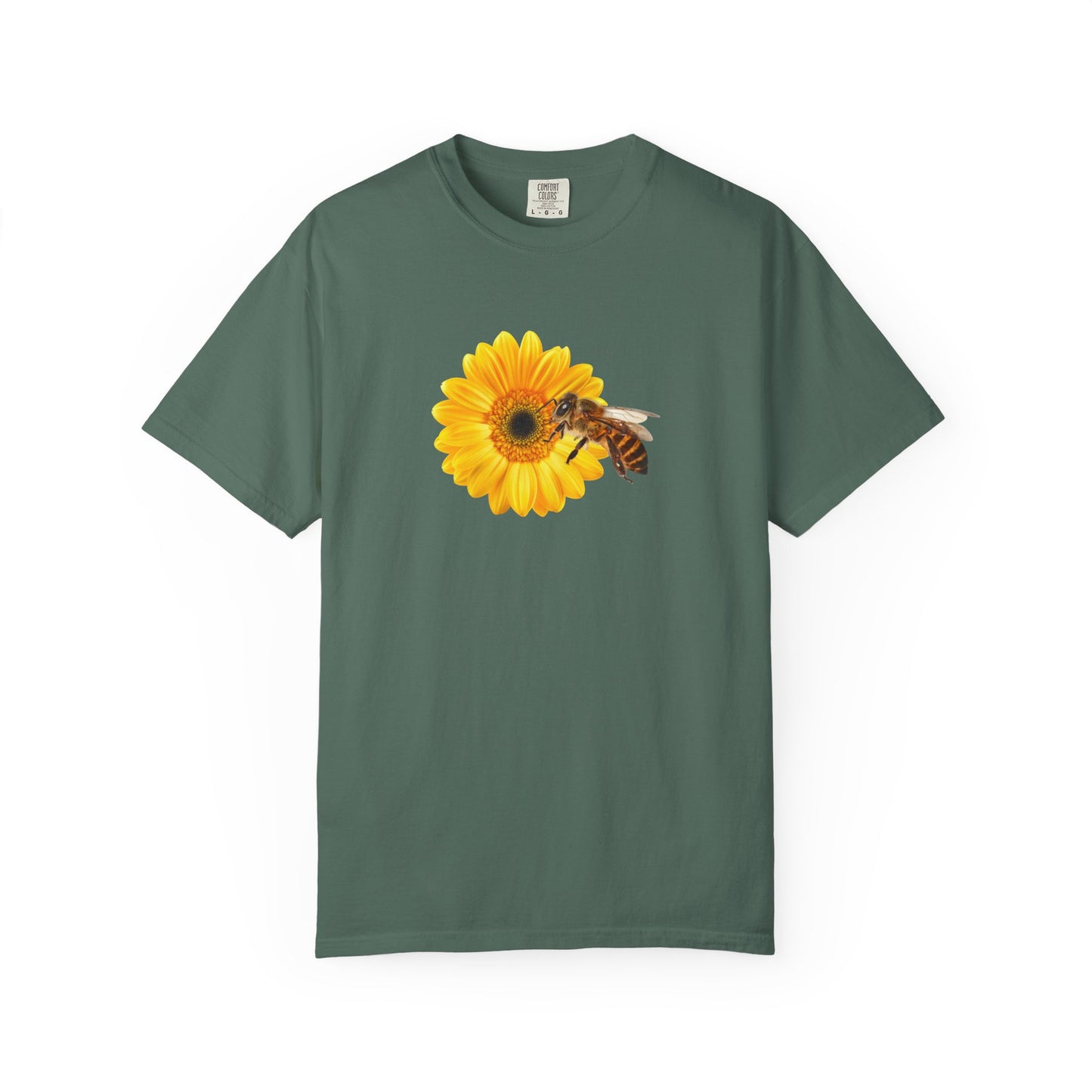 Sunflower & Bee T-Shirt — Floral Nature Graphic Tee