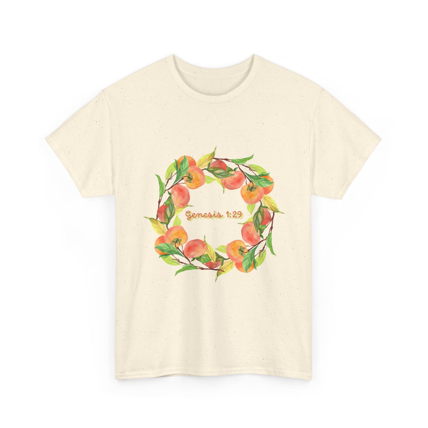 Peaches Wreath T‑Shirt — Jeremiah 29:11 Inspirational Christian Tee
