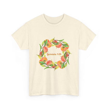 Peaches Wreath T‑Shirt — Jeremiah 29:11 Inspirational Christian Tee
