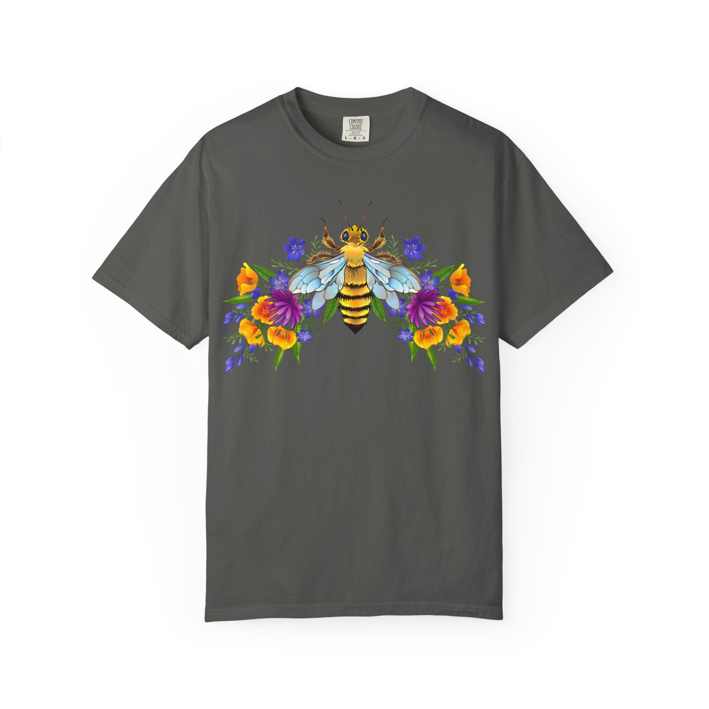 Bee & Wildflower T-Shirt — Floral Honeybee Graphic Tee