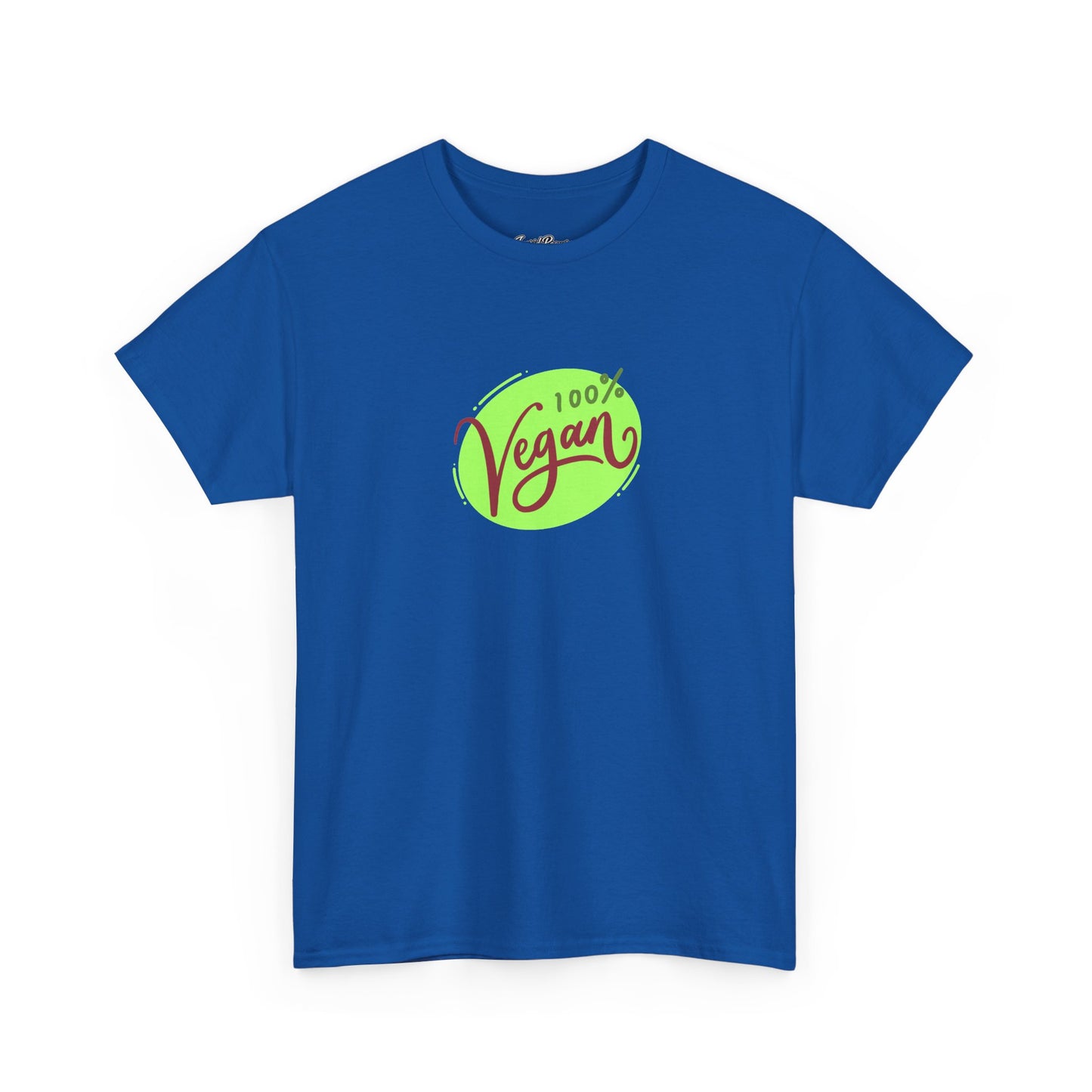 Vegan Tee — 100% Vegan Green Badge T-Shirt