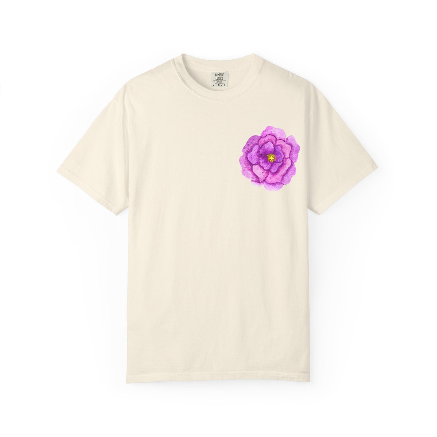 Floral Watercolor Chest Rose T-Shirt