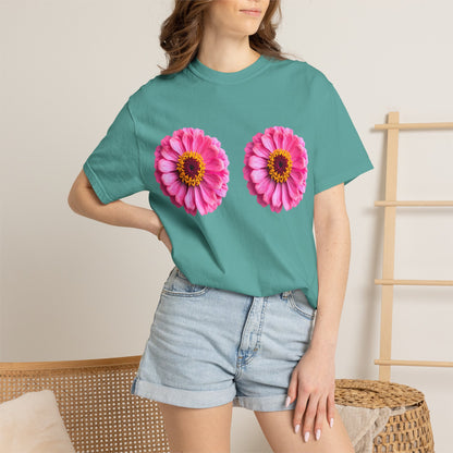 Pink Daisy Double Floral Tee