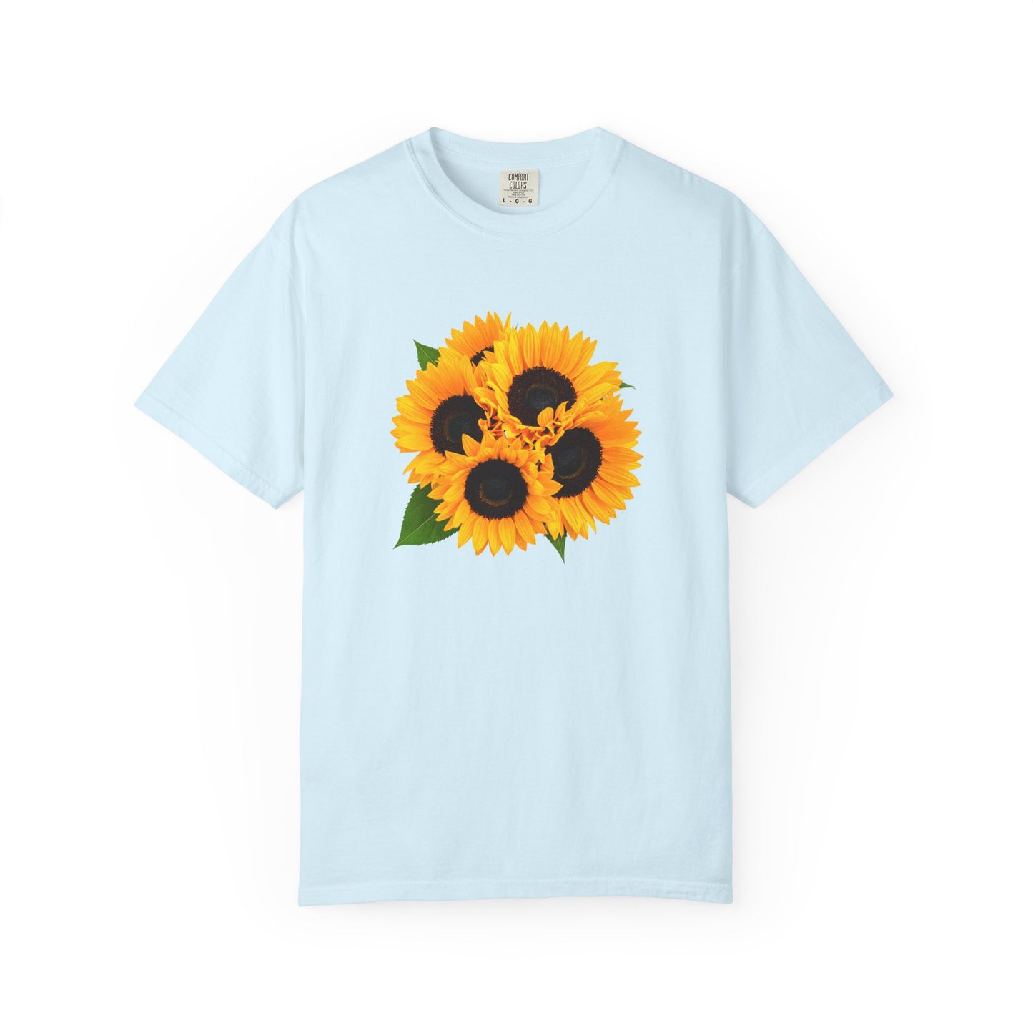 Sunflower Trio T-Shirt — Bright Floral Graphic Tee