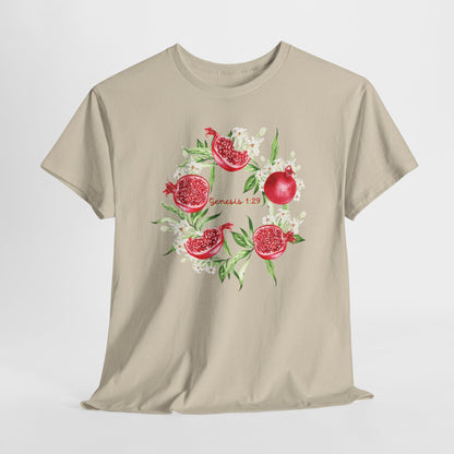 Pomegranate Watercolor Tee — Jeremiah 29:11 Inspirational Bible Verse Shirt