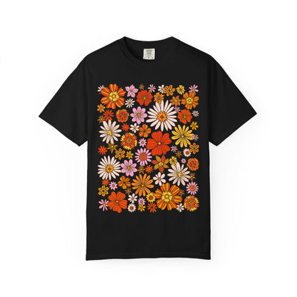 Floral Bouquet Tee — Retro Wildflower Print T-Shirt