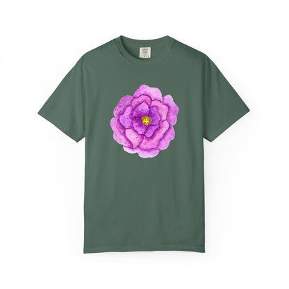 Floral Watercolor Chest Rose T-Shirt