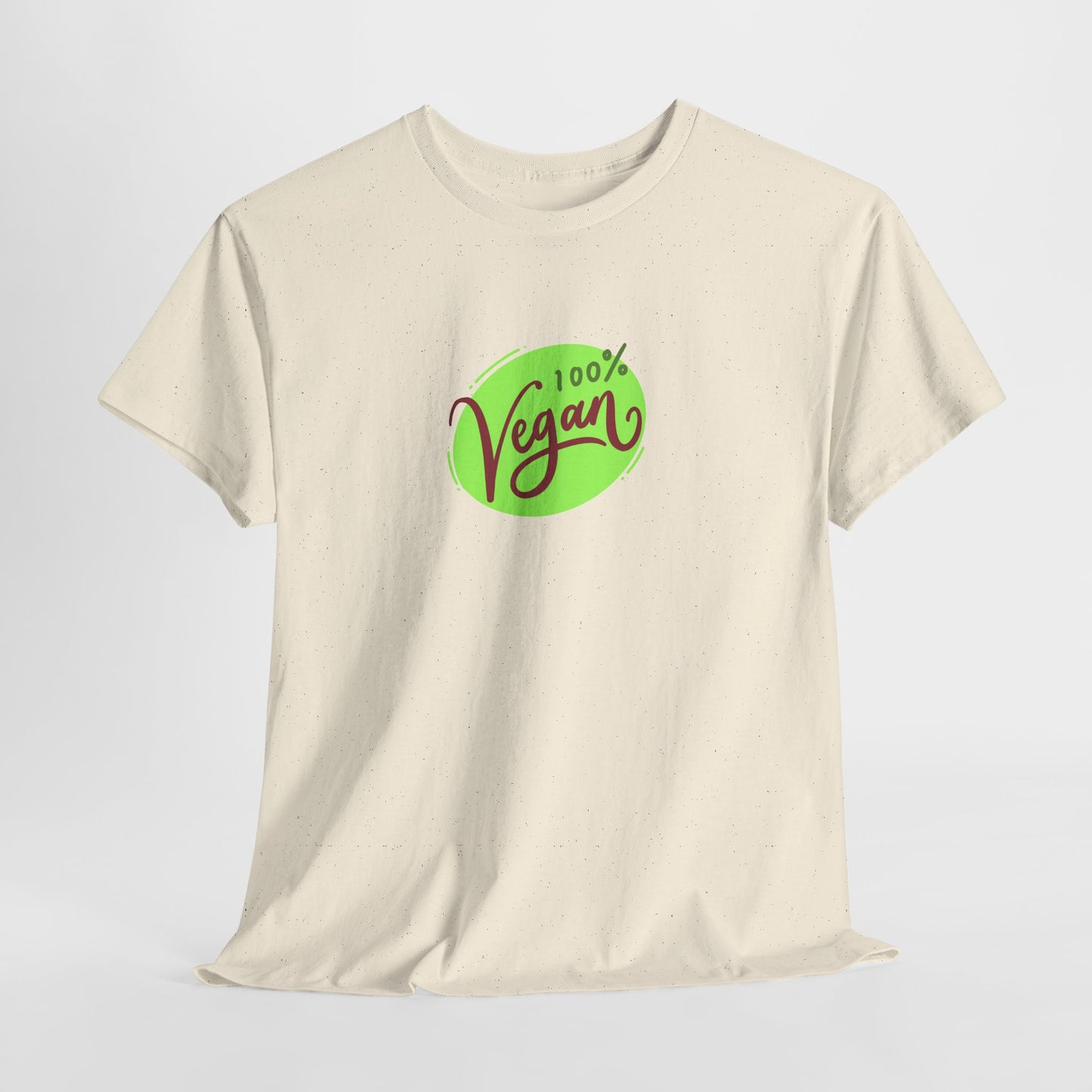 Vegan Tee — 100% Vegan Green Badge T-Shirt