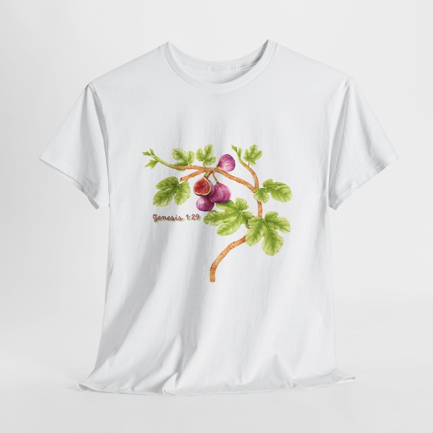 Floral Fig Branch Tee — Botanical Watercolor T‑Shirt Genesis !:29